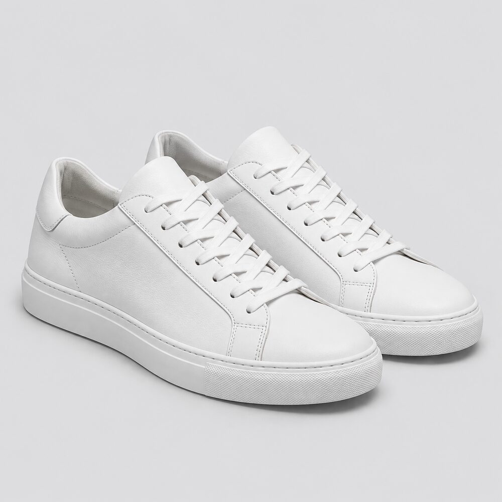 Baskets blanches en cuir