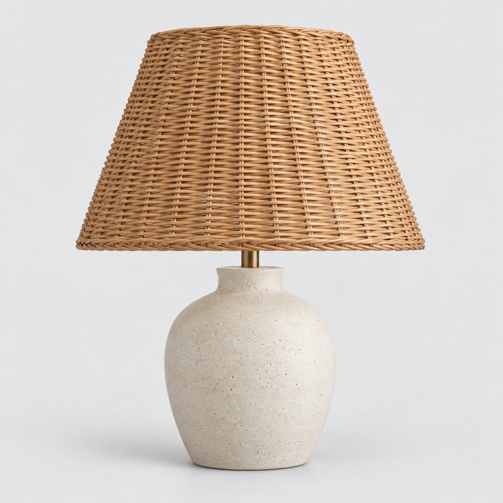 Lampe en osier