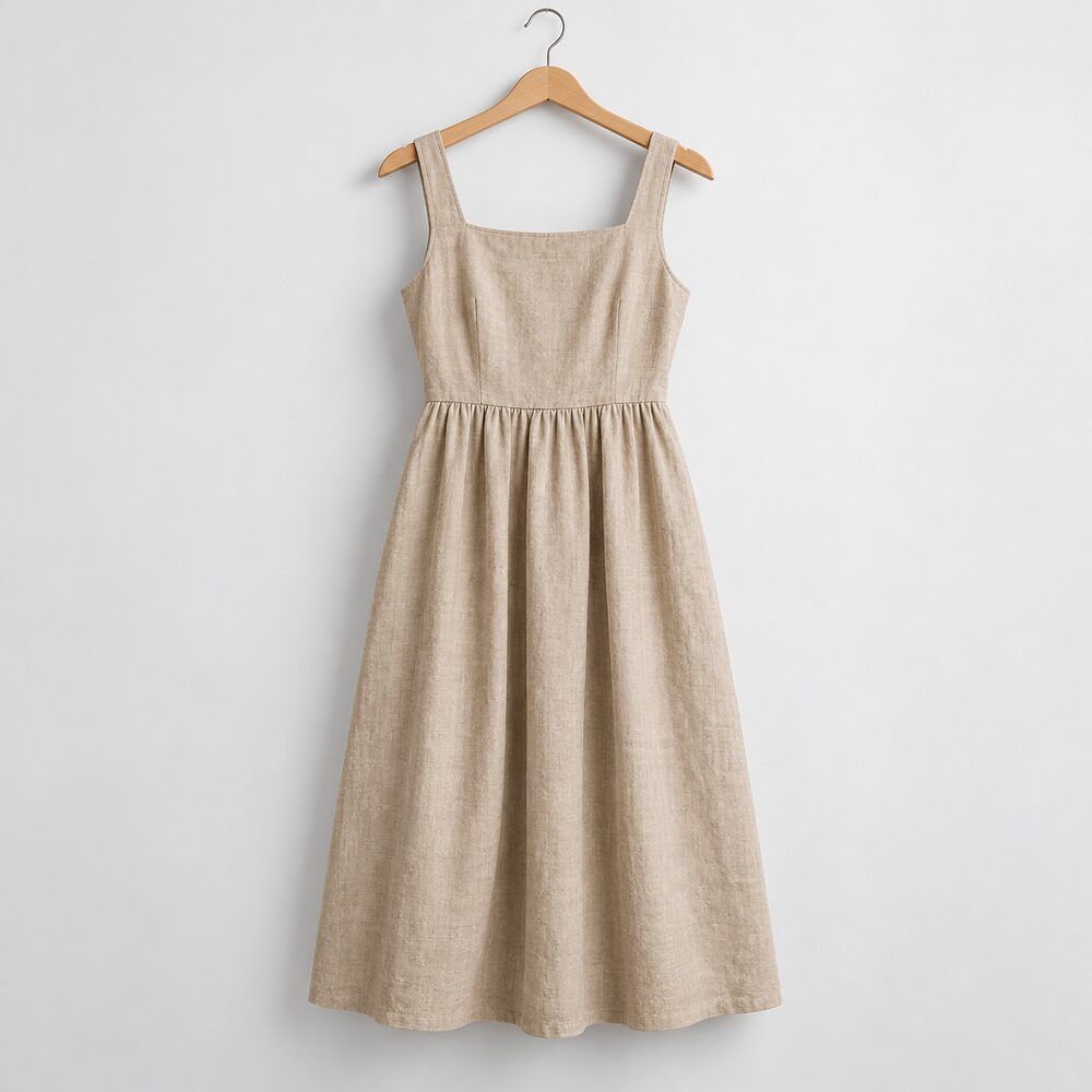 Robe midi en lin